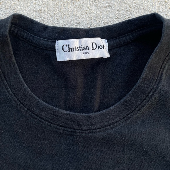 Christian Dior Pink Logo Graphic Shirt Bee Detail Y2K Vintage Dior Tee Galliano - Picture 3 of 9